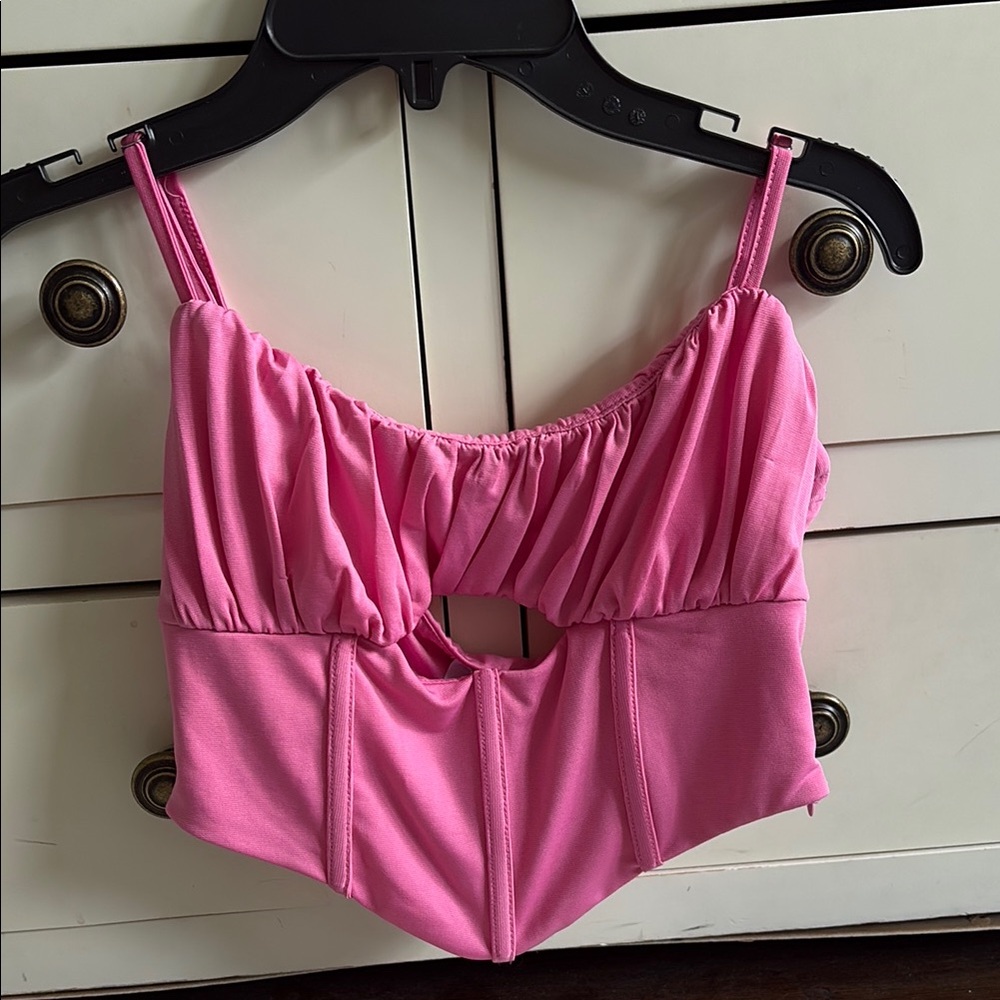 Pink Crop Top